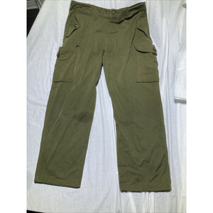 Vintage Army Green Cargo Pants 36-38 X30 Military Hunting Outdoors Camping Woods